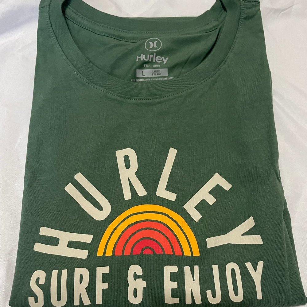 Hurley Men's Graphic Tee, Green, Size L, XXL,3XL